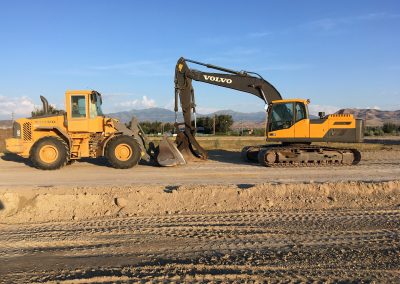 Bulldozer & Excavation Crane at Next Construction